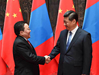 الرئيس الصيني يلتقي نظيره المنغولي في شانغهاي