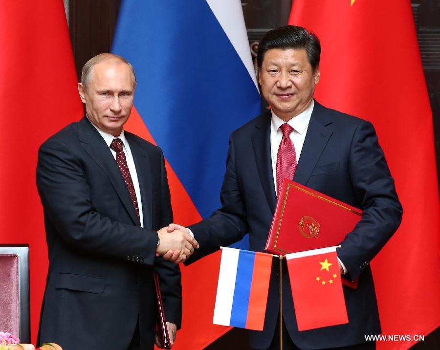 الرئيس الصيني يجري محادثات مع نظيره الروسي 