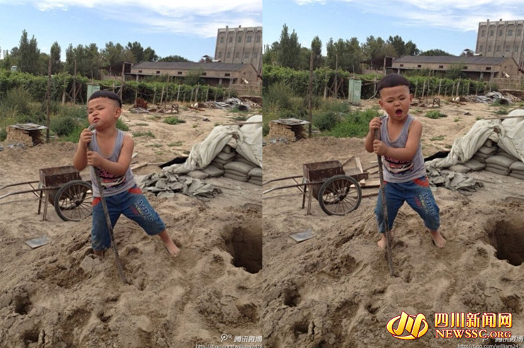 صبي صيني محبوب يشهد رواجا فى الصين بلقب "مطرب الصخرة المتسلط فى موقع البناء"    