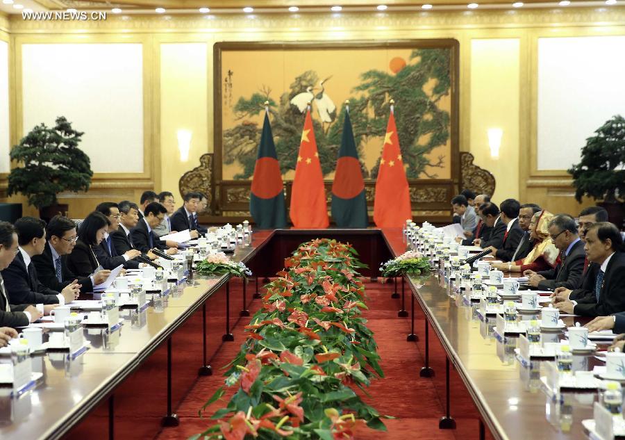 الصين وبنجلاديش تتعهدان يتعزيز الشراكة 