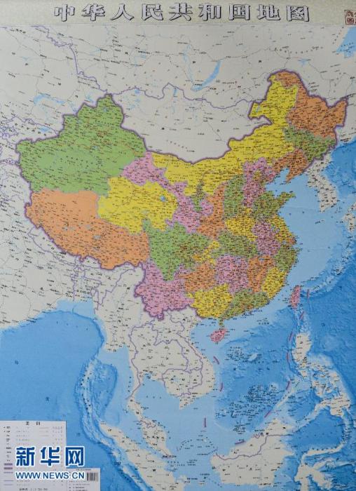 الصين تنشر الطبعة العمودية لخريطة الصين 