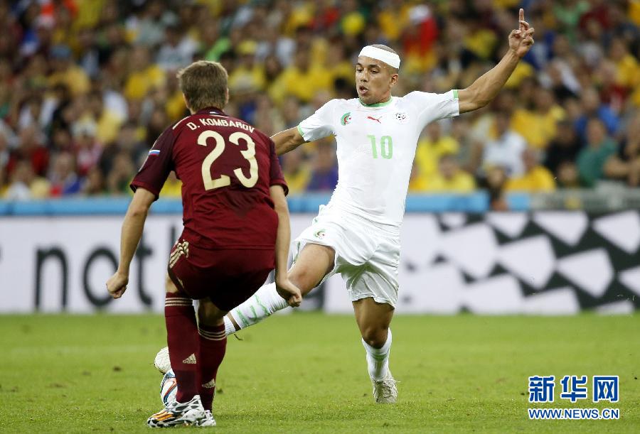 تأهل الفريق الجزائري الممثل العربي الوحيد في مونديال البرازيل للدور الثاني لنهائيات كأس العالم لأول مرة    