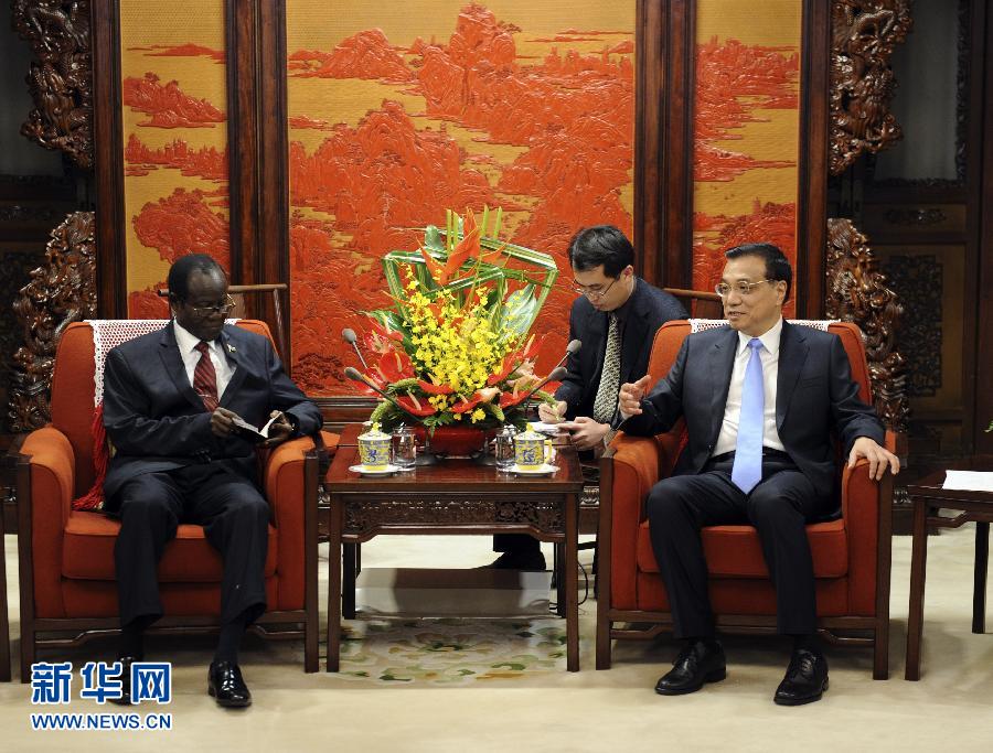 زيادة التعاون المتبادل بين الصين وجنوب السودان