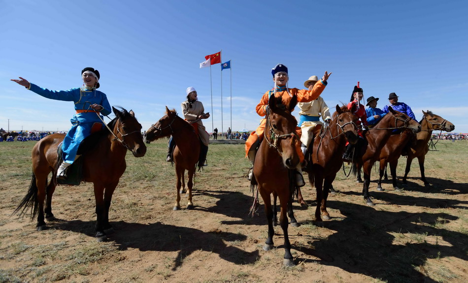 افتتاح مهرجان نادامو فى منغوليا الداخلية    