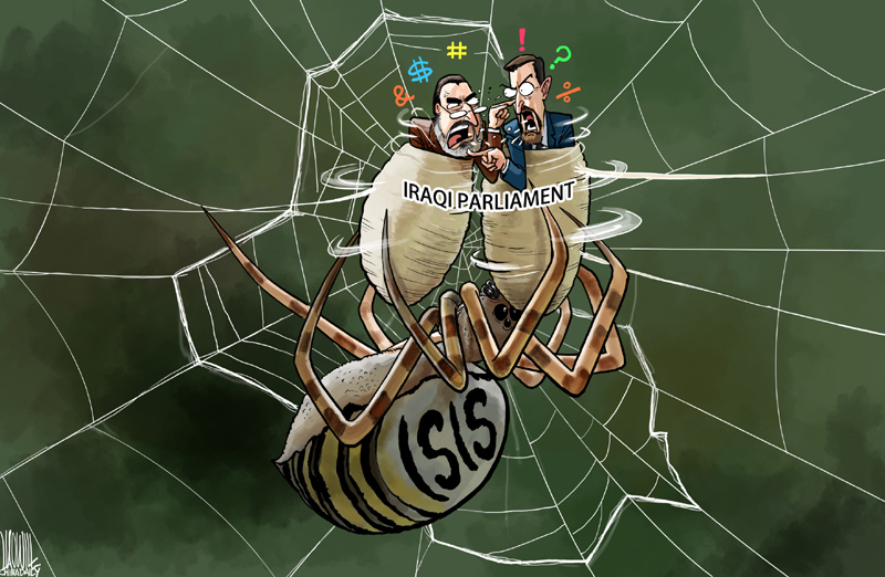 كاريكاتور : البرلمان العراقي والجدل البيزنطي   