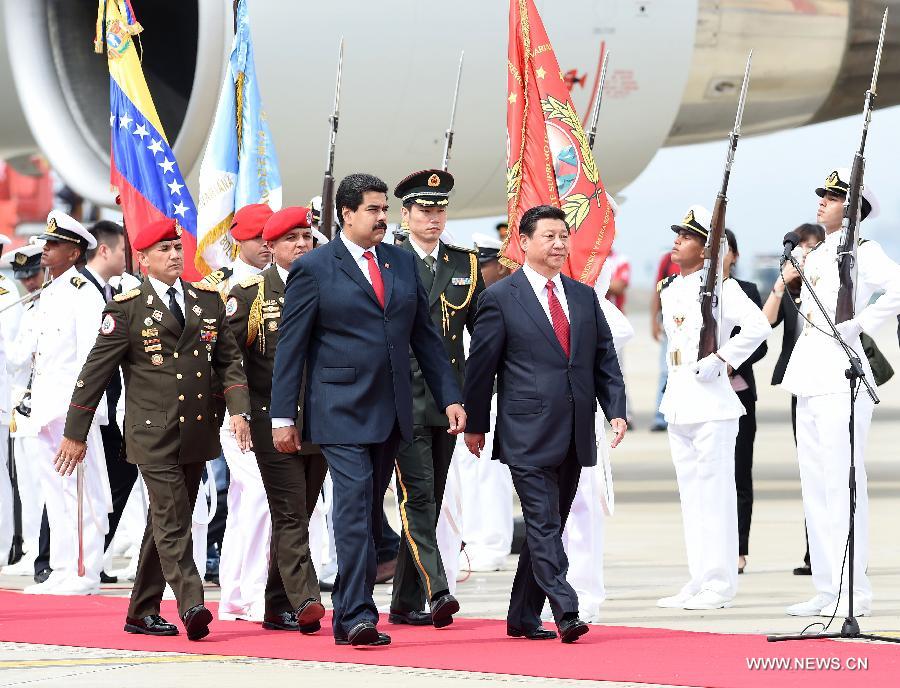 الرئيس الصيني يصل فنزويلا فى زيارة دولة