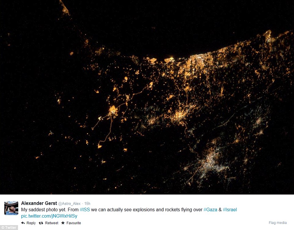 صور فضائية للهجمات الإسرائيلية على قطاع غزة 
