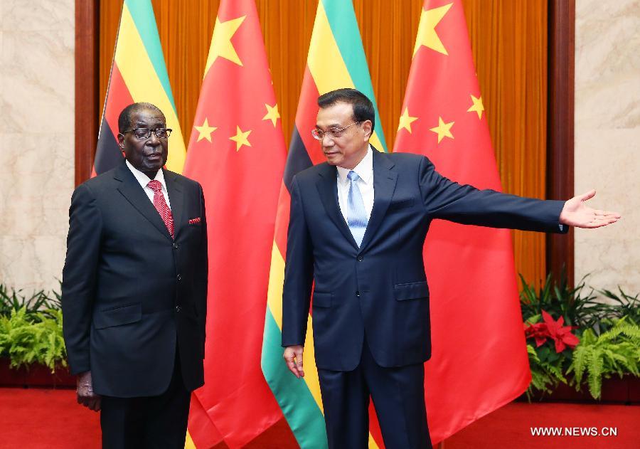 رئيس مجلس الدولة الصينى يتعهد بدعم زيمبابوى وافريقيا