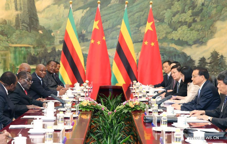 رئيس مجلس الدولة الصينى يتعهد بدعم زيمبابوى وافريقيا