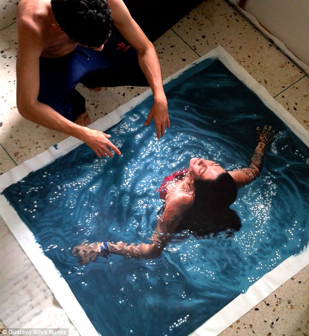 رسوم السباحين من فنان فنزويلي ... دقيقة حية جدا!