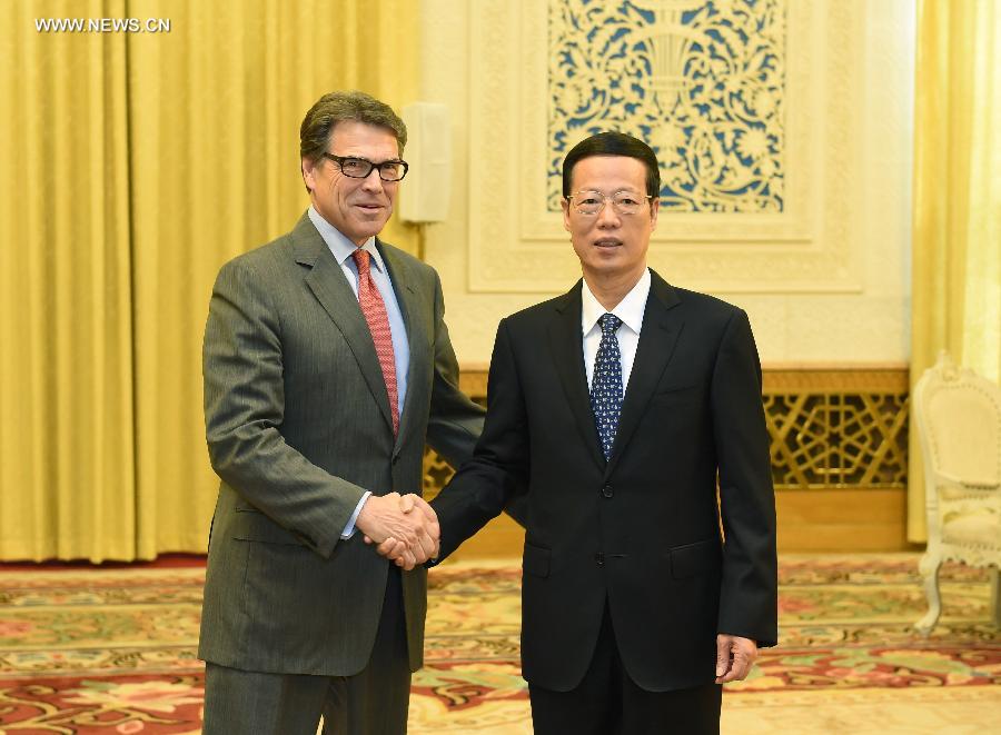 نائب رئيس مجلس الدولة الصينى يجتمع مع حاكم تكساس