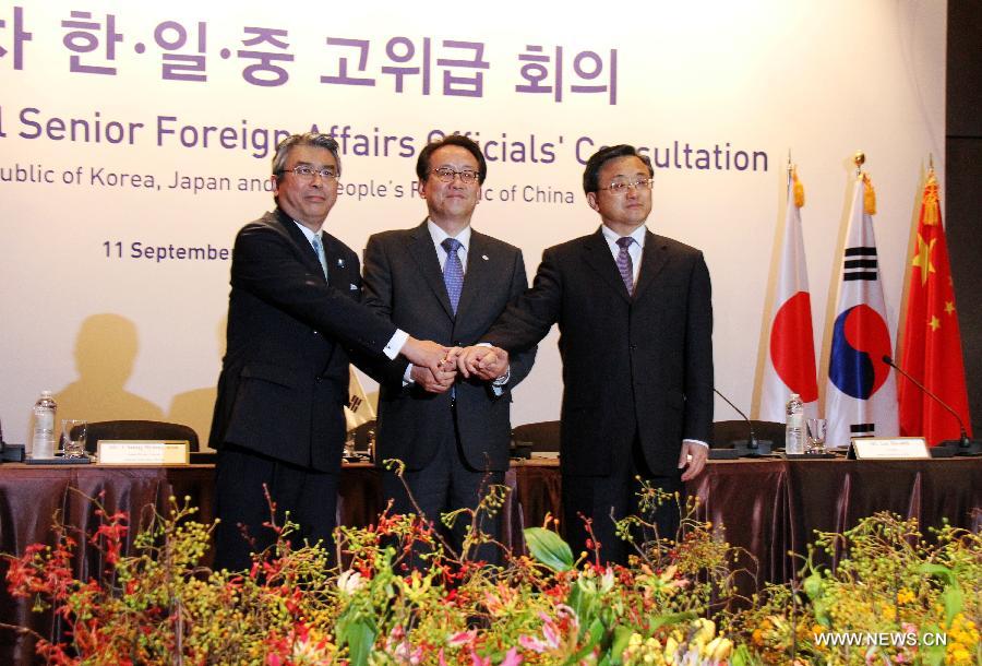 إجراء الجولة التاسعة من المحادثات الدبلوماسية رفيعة المستوى بين الصين وكوريا الجنوبية واليابان