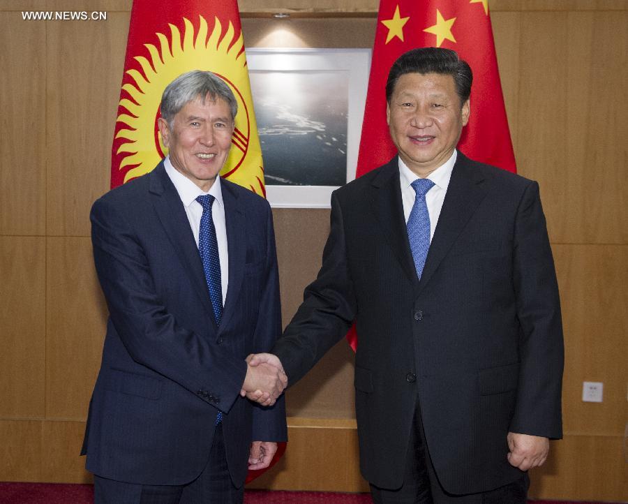 شي جين بينغ: الصين تعزز التعاون مع قرغيزستان فى مكافحة الارهاب