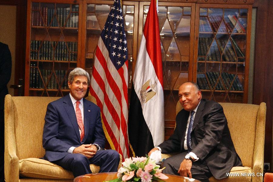 تقرير إخباري: كيري يبحث مع السيسي الخطوات التي يمكن أن تقوم بها مصر لمحاربة الإرهاب