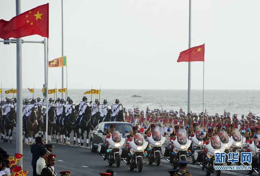 الرئيس الصيني يصل إلى سريلانكا في زيارة دولة