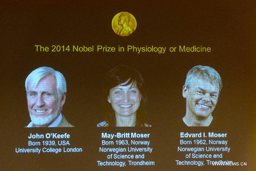 فوز 3 علماء بجائزة نوبل للطب لعام 2014