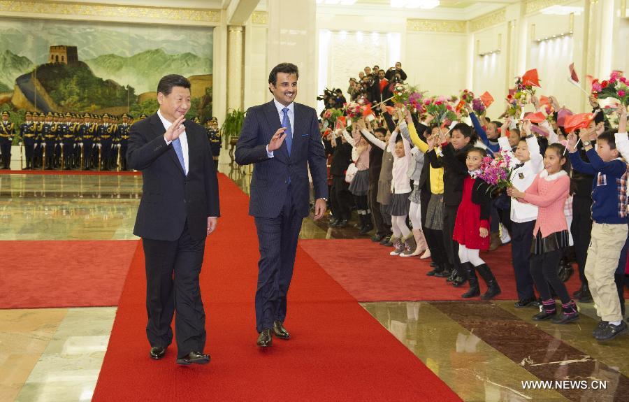 الصين وقطر تتعهدان بإقامة شراكة استراتيجية