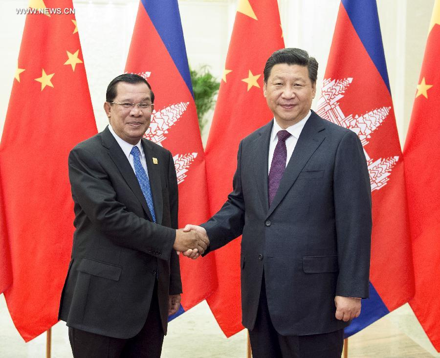 الرئيس الصينى يؤكد على الصداقة الصينية الكمبودية