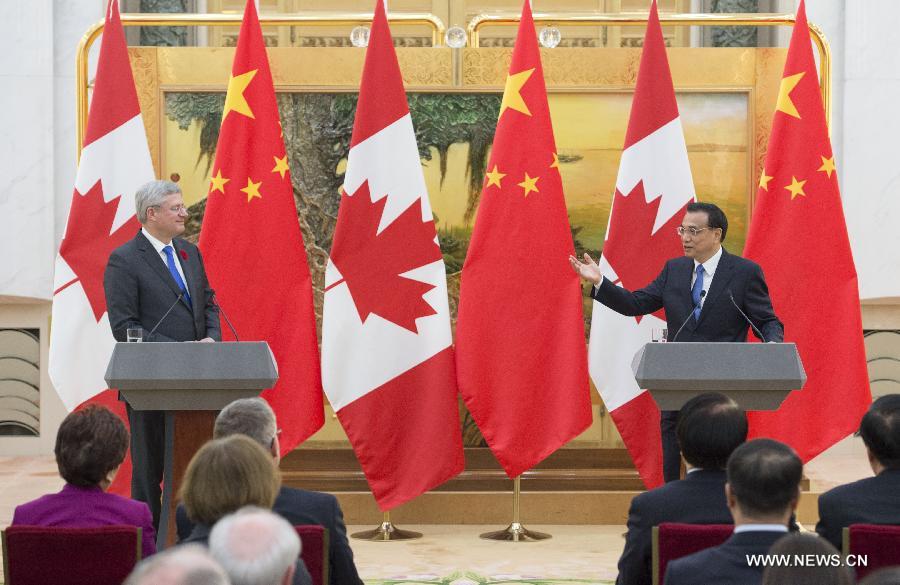 الصين وكندا تعتزمان تعزيز التعاون الثنائى بينهما