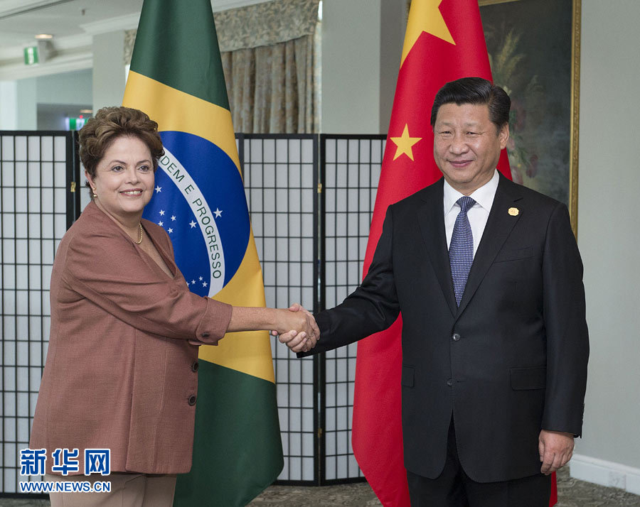 الرئيس الصيني ونظيرته البرازيلية يتفقان على دفع التعاون في مجال السكك الحديدية