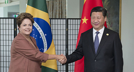الرئيس الصيني ونظيرته البرازيلية يتفقان على دفع التعاون في مجال السكك الحديدية