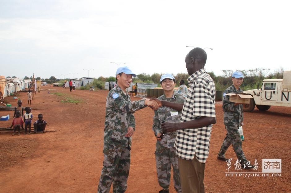 الفريق الطبي من قوات حفظ السلام الصينية في جنوب السودان
