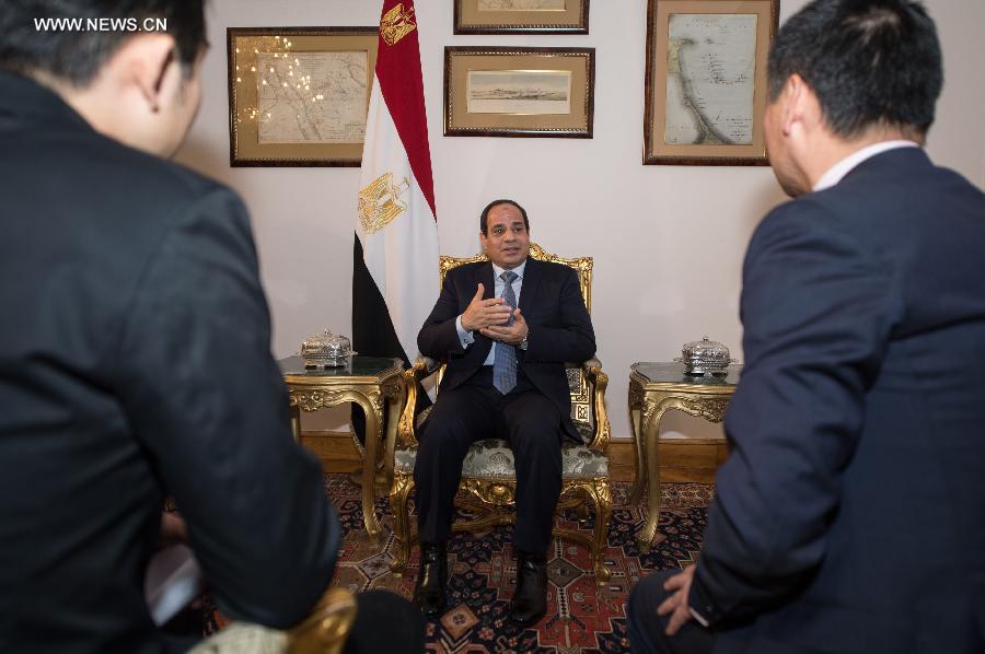 مقابلة : الرئيس المصرى يتطلع إلى نقل التجربة الصينية وتطوير علاقات استراتيجية مع بكين