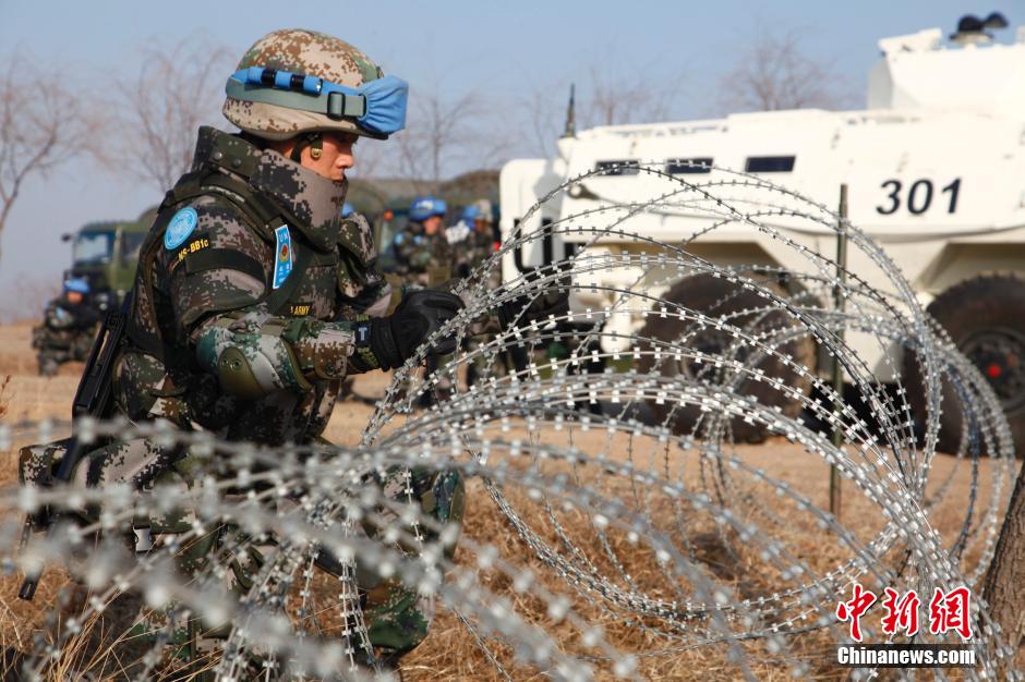 سبر أغوار أول كتيبة مشاة صينية متوجهة إلى جنوب السودان لحفظ السلام