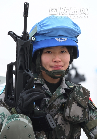 الصين تطلق أول جماعة من الجنديات لحفظ السلام للأمم المتحدة 
