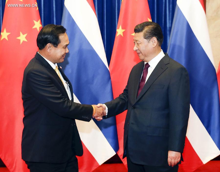 شي راض عن تقدم التعاون بين الصين وتايلاند في السكك الحديدية