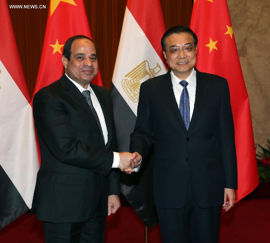 الصين ومصر تتعهدان بالتعاون في مشروعات الانشاءات الكبرى