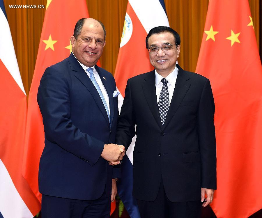 رئيس مجلس الدولة الصيني يتعهد بتعميق التعاون مع كوستاريكا