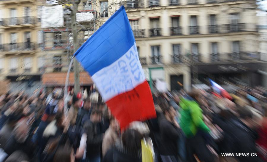 مسيرة لأولوند وقادة أجانب في باريس ضد التطرف