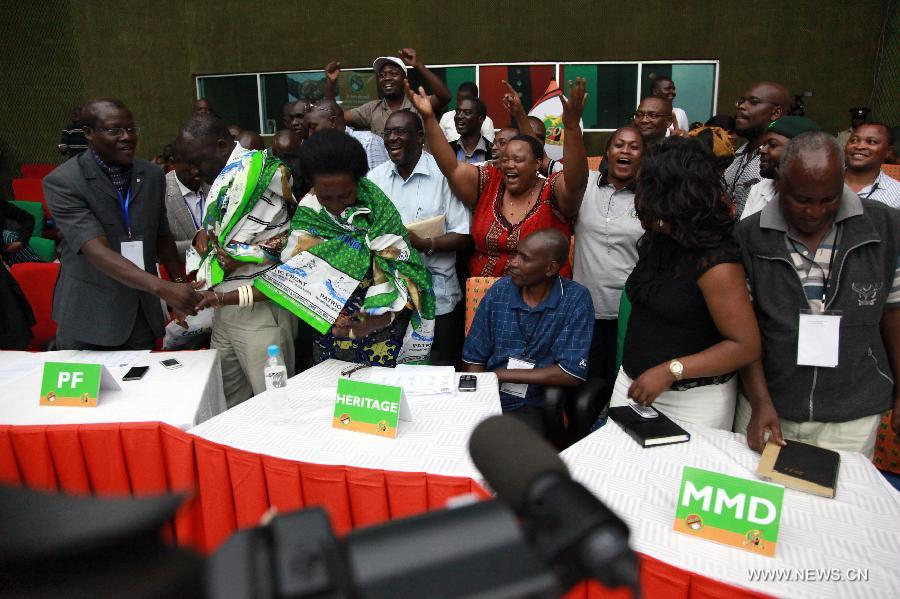 الحزب الحاكم في زامبيا يفوز بالانتخابات الرئاسية