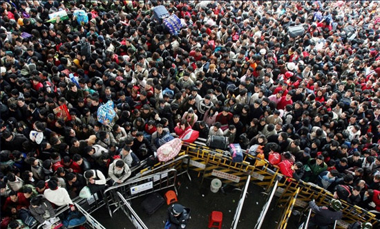  موسم "الهجرة العظيمة " في الصين مع اقتراب عيد الربيع 
