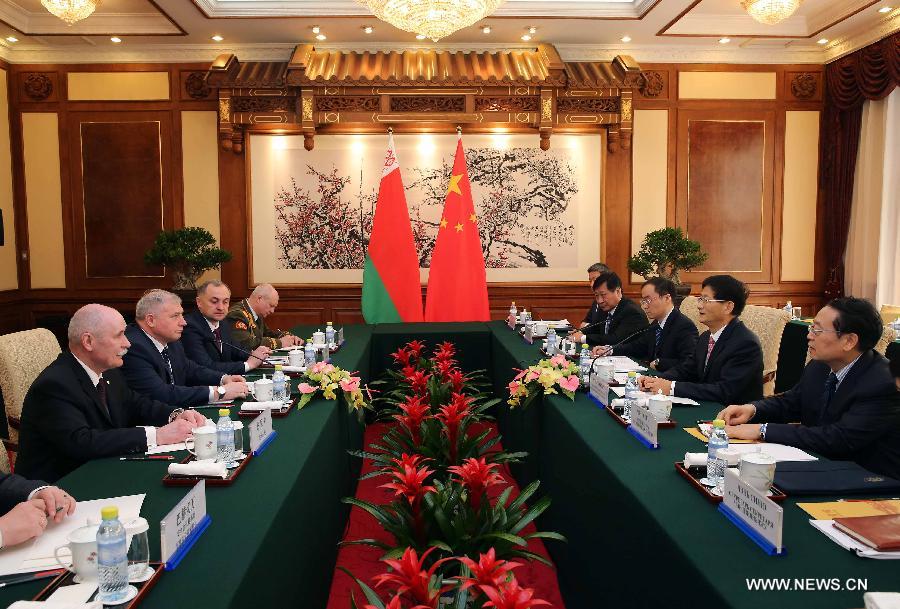 محادثات بين مسئولين بارزين من الصين وبيلاروسيا