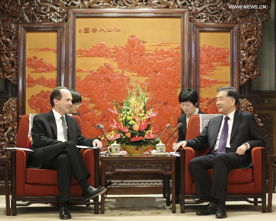 نائب رئيس مجلس الدولة الصينى يجتمع مع اعضاء مجلس الاعمال الامريكى الصينى