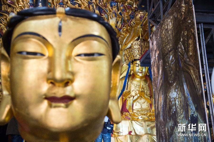 إتمام ترميم تمثال بوذا مشهور ذي ألف يد فى الصين