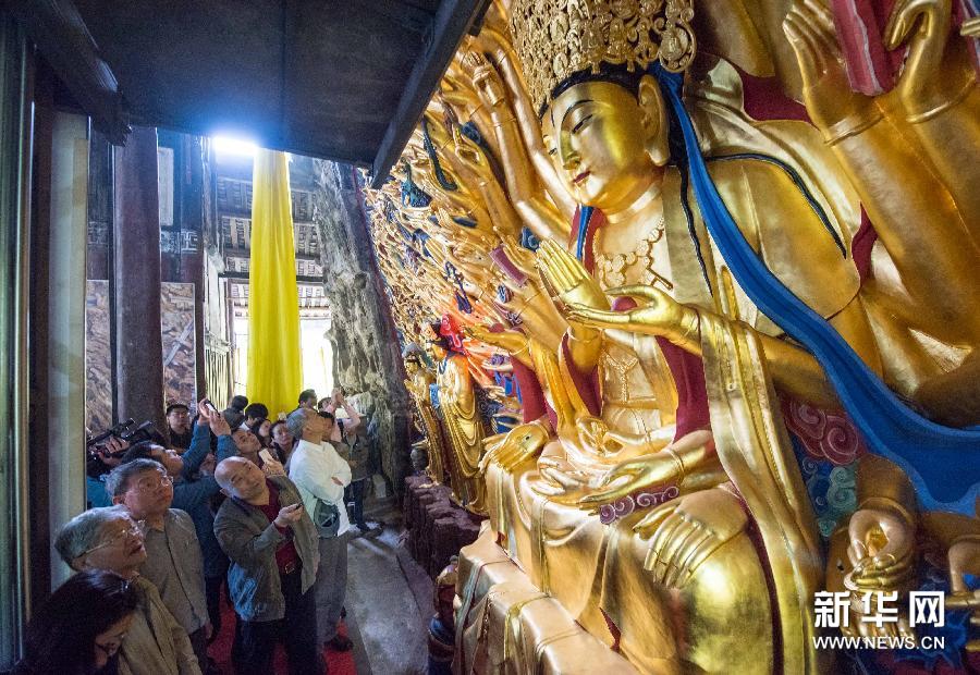 إتمام ترميم تمثال بوذا مشهور ذي ألف يد فى الصين