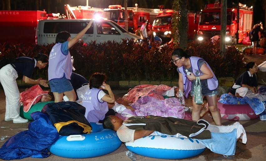 ارتفاع عدد الجرحى في حريق حديقة ترفيهية في تايوان إلى 524