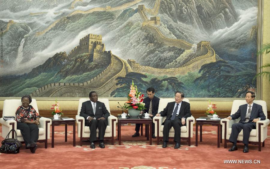 كبير المستشارين السياسيين الصينيين يجتمع مع نائب رئيس زيمبابوي