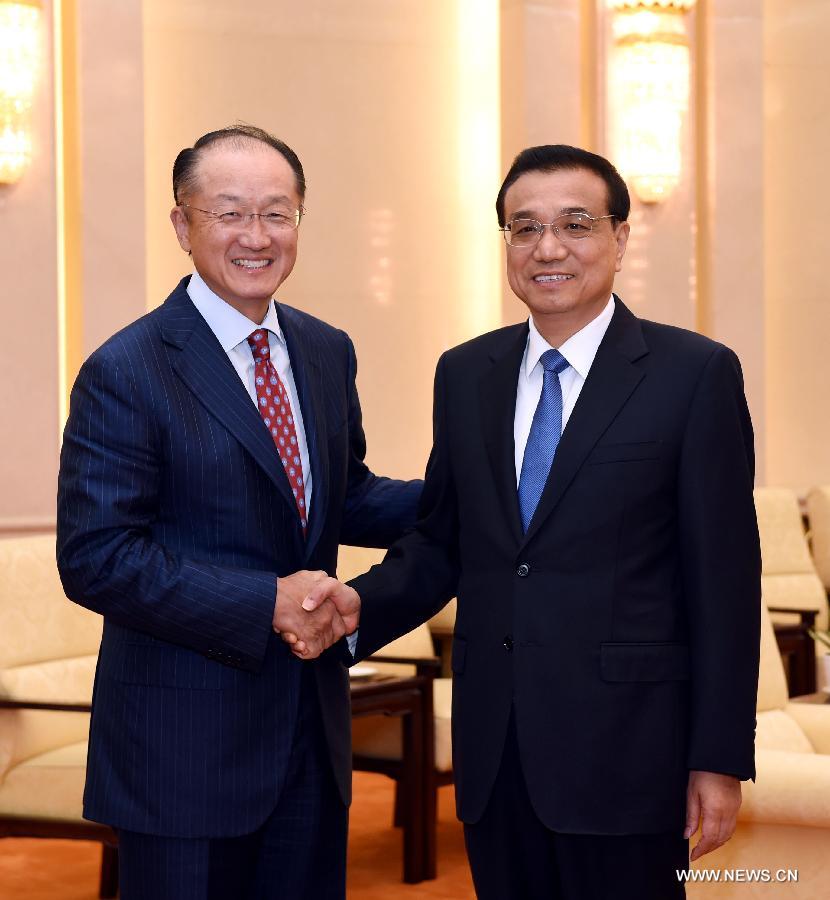 رئيس مجلس الدولة الصينى يجتمع مع رئيس البنك الدولى