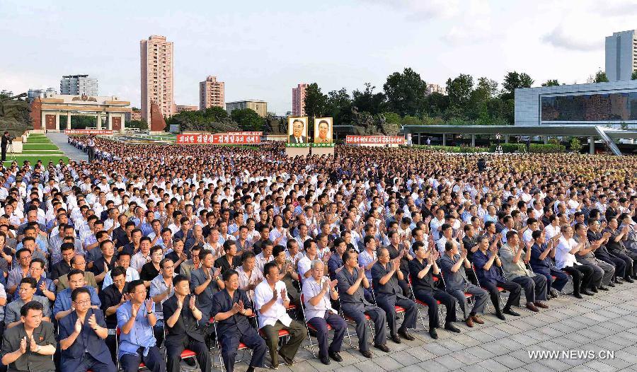 كوريا الديمقراطية تقيم اجتماع الذكرى الـ62 لانتصار في حرب التحرير