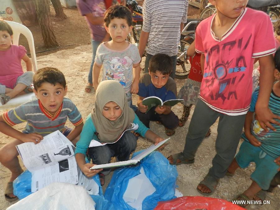 الحياة لأطفال لاجئين سوريين
