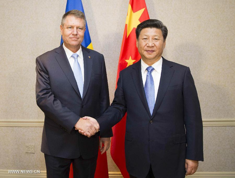 الرئيس الصيني يدعو إلى تعزيز التعاون مع رومانيا