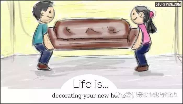 الحياة هي تزيين منزلك الجديد  