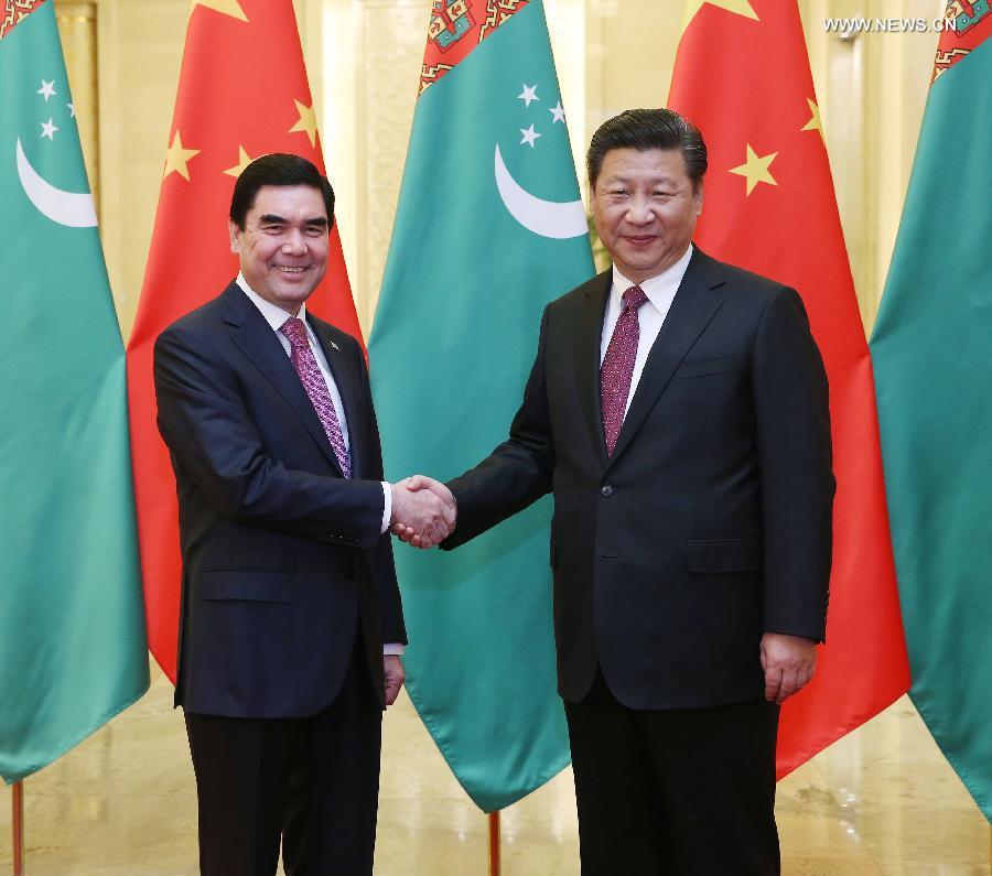 الصين وتركمانستان تتعهدان بإقامة تعاون أوثق