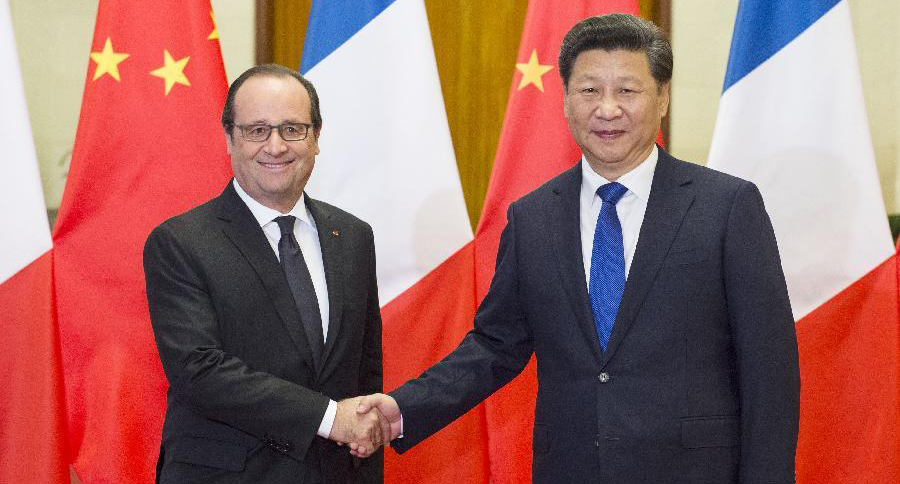 الرئيسان الصيني والفرنسي يتوصلان إلى توافق بشأن تغير المناخ