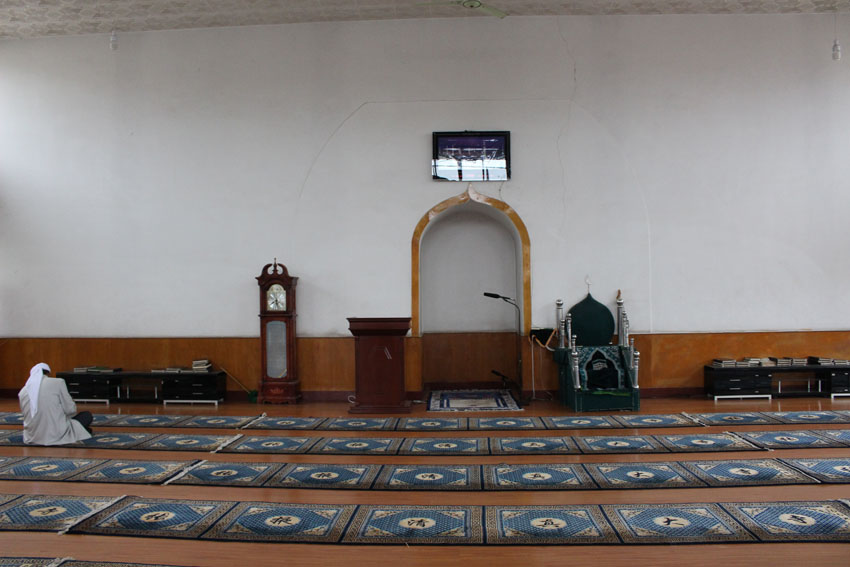 قاعة الصلاة لمسجد تشانغيه