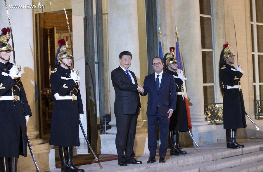 الصين وفرنسا تتعهدان بالعمل معا لإنجاح قمة باريس حول المناخ